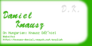 daniel knausz business card